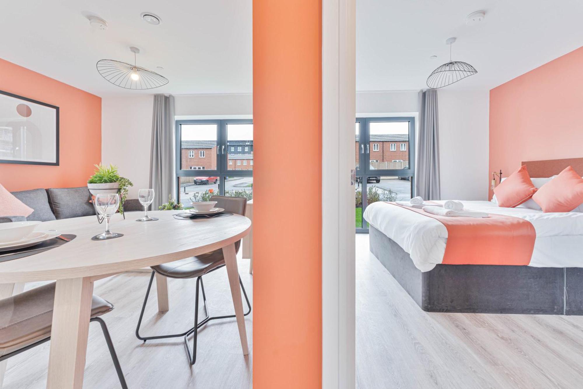 Stayzeni, Hardwick House Derby 1 Bed Apartment Bagian luar foto
